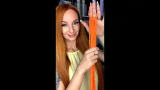 Tail elastic band from kanekalon with your own hands