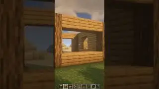 fast build | A small starter house in minecraft #shorts #minecraft