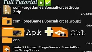 how to merge Apk+Obb full tutorial using ZArchiever