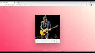 HTML and CSS only Audio Player | HTML5 Audio player