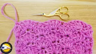 Crochet | Point coquillage | Joli point au crochet pour écharpes et couvertures
