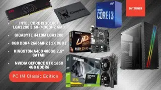Montei um PC IM CLASSIC EDITION - I3 10100F / GTX 1650 / 8GB DDR4 🔥