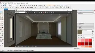 Interior design for bedroom by sketchup - part 6 - furniture 1