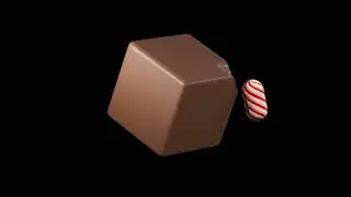 melt chocolate cube cinema 4d