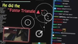 HE DID THE FUNNY TRIANGLE🔺
