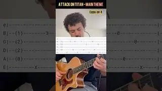 Attack on Titan OP - Main Theme (Guren no Yumiya) guitar with tabs 