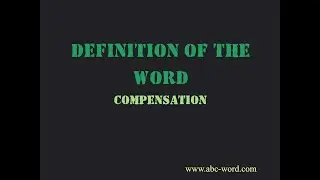 Definition of the word 
