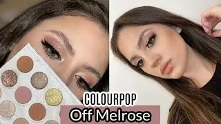 COLOURPOP OFF MELROSE EYESHADOW PALETTE TUTORIAL