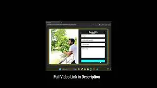 Contact us Form Using Html and CSS | short | #shortvideo #short #shorts  @codefacts788#shortsviral