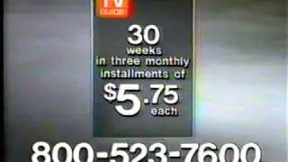 TV GUIDE COMMERCIAL - 1985 - ALEX KARRAS