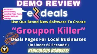 EZDeals Demo 🔥 NEW Software Create Deals Pages For Local Businesses 🔥