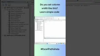 Do you fit column width like this? #excel #macro #msexcel #youtubeshorts