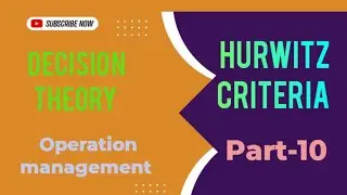 Operation management| Decision Theory| Hurwitz Criteria| Explained in Nepali| BBA|BBM|MBS
