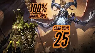 Easy to build unkillable Sand Devil 25 team With Emic and Maneater Raid Shadow Legends