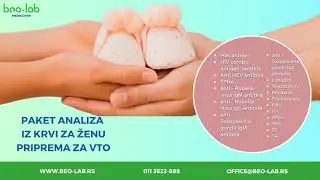 Beo-lab VTO i paketi laboratorijskih analiza