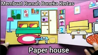 How to make paper doll house membuat rumah kertas #paperdollhouse #papercraft