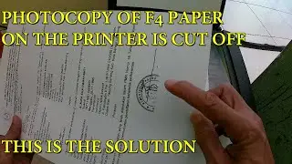how to copy F4 paper on a printer so it doesn't get cut