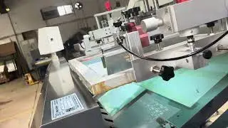 Full Auto Flat Screen Printer for Films , can do overprinting