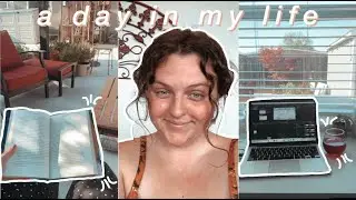 DAY IN THE LIFE | deleting instagram, current book & new desk!