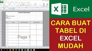 cara membuat tabel di excel mudah dan langsung mahir dalam 9 menit