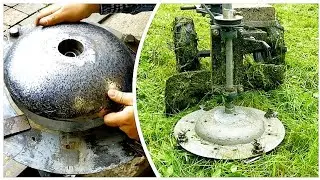 переробив нижню тарілку до косарки | косарка роторна до мотоблока своїми руками - частина 4