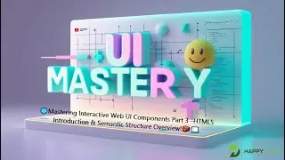 🌐Mastering Interactive Web UI Components Part 3 –HTML5 Introduction & Semantic Structure Overview!🧱📖