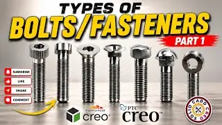Design Of Different Types Of Bolts | Types Of Bolt Heads | Types Of Fasteners | Fasteners Bolt (01)