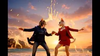 John Cut & Jenny Kitty : Incredible Cat Couple Dance Across Magical Worlds