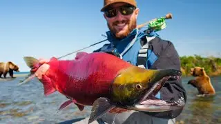 Surrounded By Grizzly Bears In Alaska! (Insane Fly Fishing)