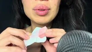 ASMR CHEWING GUM AND MAKING BUBBLES