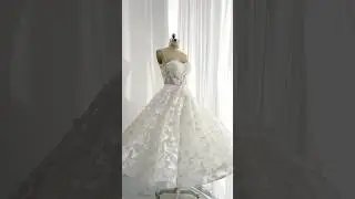 Making a butterfly lace midi prom dress 
