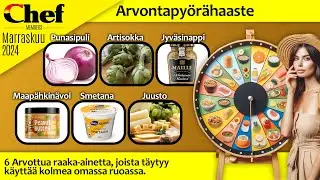 CM marraskuu 2024 - ainesten arvonta ja lokakuun ruodinta