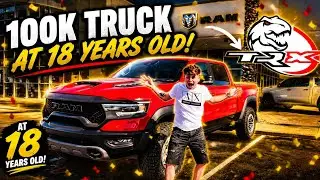 BUYING MY DREAM TRUCK AT 18! BRAND NEW $100,000 TRX RAM...