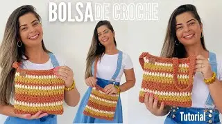 Surpreenda com essa Bolsa de Crochê FÁCIL e LINDA | Tutorial Passo a Passo