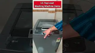 LG Top Load Washing Machine Demo #shorts How to wash clothes