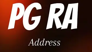 PG RA - Address (Lyrics)