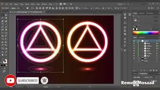 Realistic Neon Light Effect in Adobe Illustrator EPS