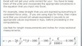 06.3.3-A  Sizing Steel Beams From Tables Excel Preprocessing