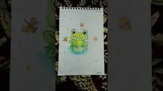 If you are an artist draw a frog🐸❤✨ #shorts #youtubeshorts #frog #art #love #trending #music #sound