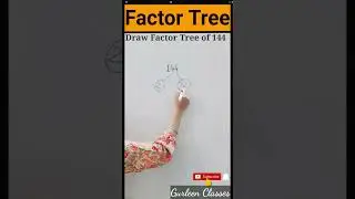 Learn How to Draw Factor Tree | #mathstricks #youtubeshorts #gurleenclasses #shorts #shortsvideo