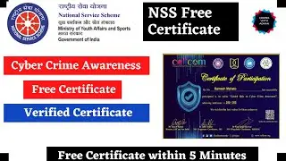 Cyber Crime Free Certificate 🔥| NSS Free Quiz Certificate| All in 1 Free Security Certificate|