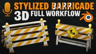 How to MAKE A Stylized Barricade In Blender and Substance Painter