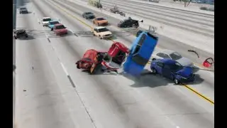 Using a Van as a battering ram: BeamNG Drive #shorts
