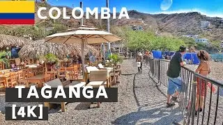 WALKING AROUND TAGANGA - SANTA MARTA | COLOMBIA [4K]
