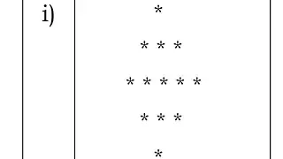 EMRS TGT Tier 2 - Diamond Star Pattern in Python Code explain