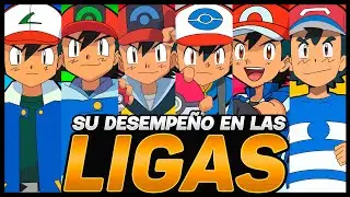 El DESEMPEÑO de ASH en CADA LIGA POKÉMON 👑 🔥
