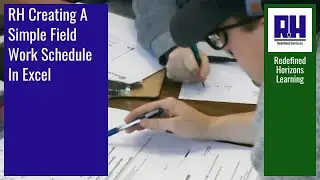 RH Creating A Simple Field Work Schedule In Excel