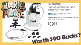 Harbor Freight Air Operated Brake Bleeder Review and Usage