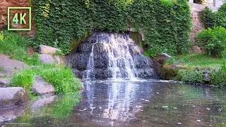 Binaural Waterfall Sounds for Sleep, Mediation & Yoga. 4K ASMR