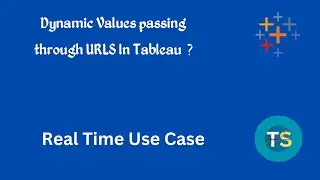 Dynamic Values Passing through URLS || Tableau Desktop || Data Engineering || Tableau.
